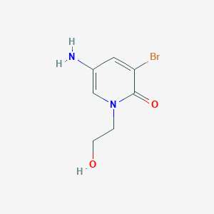 5-Amino-3-bromo-1-(2-hydroxyethyl)-1,2-dihydropyridin-2-one