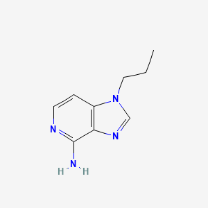 molecular formula C9H12N4 B13193018 1-Propyl-1H-imidazo[4,5-c]pyridin-4-amine 