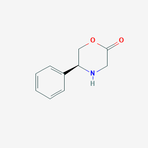 molecular formula C10H11NO2 B131931 (S)-5-Phenylmorpholin-2-one CAS No. 144896-92-4