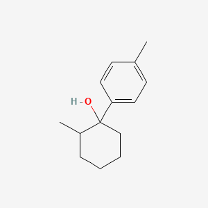 molecular formula C14H20O B13193106 2-Methyl-1-(4-methylphenyl)cyclohexan-1-OL 