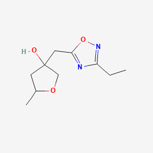 3-[(3-Ethyl-1,2,4-oxadiazol-5-yl)methyl]-5-methyloxolan-3-ol