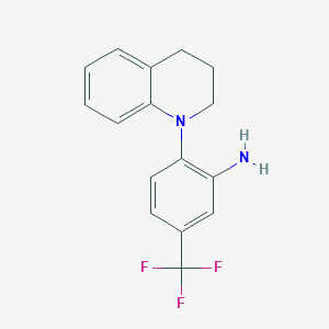 molecular formula C16H15F3N2 B1319314 2-[3,4-二氢-1(2H)-喹啉基]-5-(三氟甲基)苯胺 CAS No. 937596-29-7