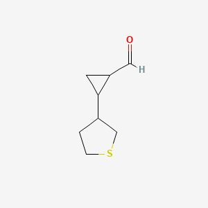 2-(Thiolan-3-yl)cyclopropane-1-carbaldehyde