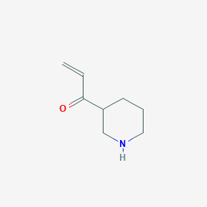 molecular formula C8H13NO B13193161 1-(Piperidin-3-yl)prop-2-en-1-one 