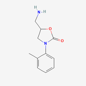 5-(Aminomethyl)-3-(2-methylphenyl)-1,3-oxazolidin-2-one