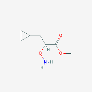 Methyl 2-(aminooxy)-3-cyclopropylpropanoate