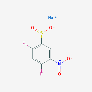 Sodium 2,4-difluoro-5-nitrobenzene-1-sulfinate