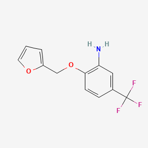 B1319321 2-(2-Furylmethoxy)-5-(trifluoromethyl)aniline CAS No. 937596-82-2
