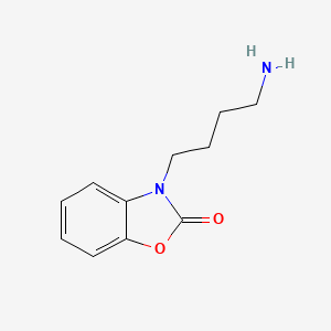 molecular formula C11H14N2O2 B13193242 3-(4-Aminobutyl)-2,3-dihydro-1,3-benzoxazol-2-one 