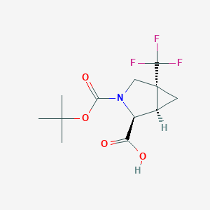 (1R,2S,5R)-3-(tert-butoxycarbonyl)-5-(trifluoromethyl)-3-azabicyclo[3.1.0]hexane-2-carboxylic acid