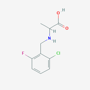 2-{[(2-Chloro-6-fluorophenyl)methyl]amino}propanoic acid