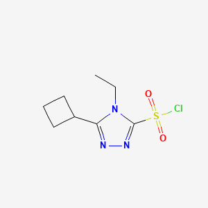 5-Cyclobutyl-4-ethyl-4H-1,2,4-triazole-3-sulfonyl chloride