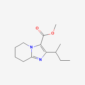 Methyl 2-(butan-2-yl)-5H,6H,7H,8H-imidazo[1,2-a]pyridine-3-carboxylate