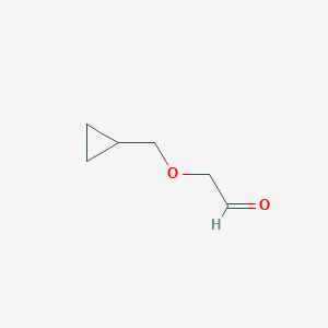 molecular formula C6H10O2 B13193304 2-(Cyclopropylmethoxy)acetaldehyde 