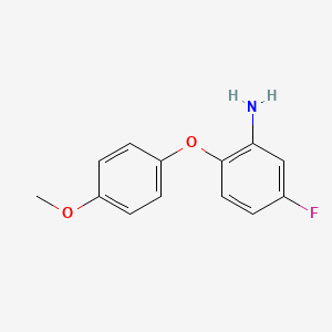 molecular formula C13H12FNO2 B1319331 5-Fluoro-2-(4-methoxyphenoxy)phenylamine CAS No. 640767-08-4