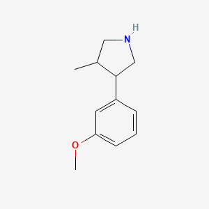 3-(3-Methoxyphenyl)-4-methylpyrrolidine