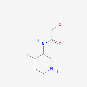 molecular formula C9H18N2O2 B13193354 2-methoxy-N-(4-methylpiperidin-3-yl)acetamide 