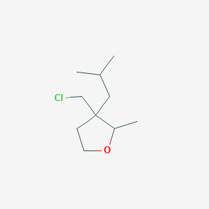 3-(Chloromethyl)-2-methyl-3-(2-methylpropyl)oxolane