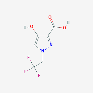 4-Hydroxy-1-(2,2,2-trifluoroethyl)-1H-pyrazole-3-carboxylic acid