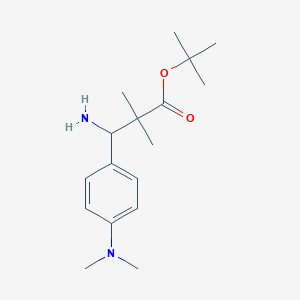 tert-Butyl 3-amino-3-[4-(dimethylamino)phenyl]-2,2-dimethylpropanoate