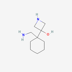 3-[1-(Aminomethyl)cyclohexyl]azetidin-3-OL