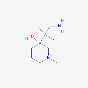 3-(1-Amino-2-methylpropan-2-yl)-1-methylpiperidin-3-ol