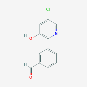 3-(5-Chloro-3-hydroxypyridin-2-yl)benzaldehyde