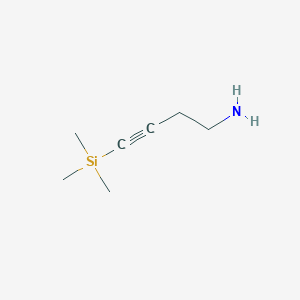 molecular formula C7H15NSi B1319348 4-(三甲基硅基)-3-丁炔-1-胺 CAS No. 183208-71-1