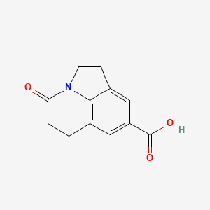 molecular formula C12H11NO3 B13193501 11-Oxo-1-azatricyclo[6.3.1.0,4,12]dodeca-4(12),5,7-triene-6-carboxylic acid 