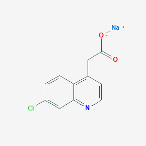 molecular formula C11H7ClNNaO2 B13193523 Sodium 2-(7-chloroquinolin-4-yl)acetate 