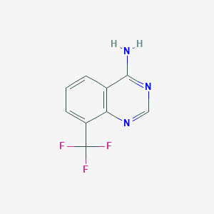 molecular formula C9H6F3N3 B13193532 8-(Trifluoromethyl)quinazolin-4-amine 