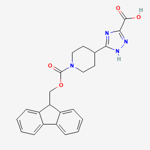 3-(1-{[(9H-fluoren-9-yl)methoxy]carbonyl}piperidin-4-yl)-1H-1,2,4-triazole-5-carboxylic acid