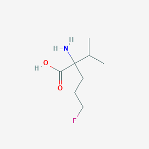 2-Amino-5-fluoro-2-(propan-2-yl)pentanoic acid