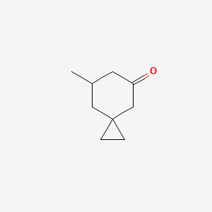 molecular formula C9H14O B13193576 7-Methylspiro[2.5]octan-5-one 