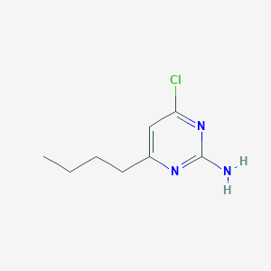 molecular formula C8H12ClN3 B13193577 4-Butyl-6-chloropyrimidin-2-amine 