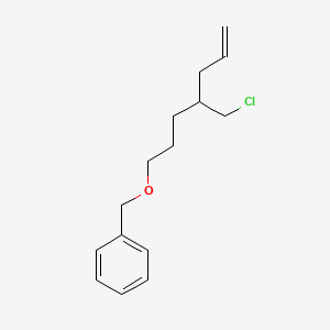 ({[4-(Chloromethyl)hept-6-en-1-yl]oxy}methyl)benzene