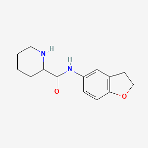 N-(2,3-dihydro-1-benzofuran-5-yl)piperidine-2-carboxamide