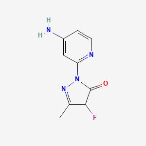 1-(4-Aminopyridin-2-yl)-4-fluoro-3-methyl-4,5-dihydro-1H-pyrazol-5-one