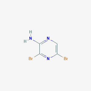molecular formula C4H3Br2N3 B131937 2-氨基-3,5-二溴吡嗪 CAS No. 24241-18-7