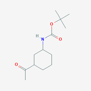 molecular formula C13H23NO3 B13193712 N-Boc-3-acetylcyclohexylamine 