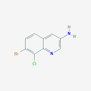 7-Bromo-8-chloroquinolin-3-amine