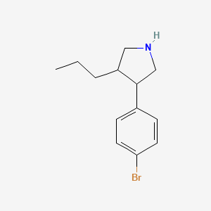 3-(4-Bromophenyl)-4-propylpyrrolidine