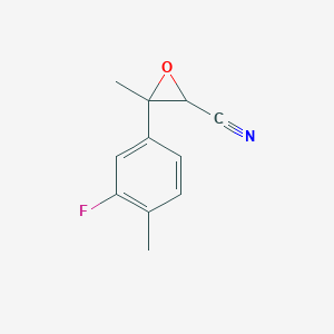 3-(3-Fluoro-4-methylphenyl)-3-methyloxirane-2-carbonitrile