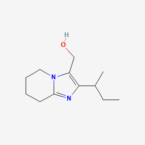 molecular formula C12H20N2O B13193797 [2-(Butan-2-yl)-5H,6H,7H,8H-imidazo[1,2-a]pyridin-3-yl]methanol 