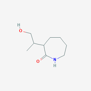 3-(1-Hydroxypropan-2-yl)azepan-2-one