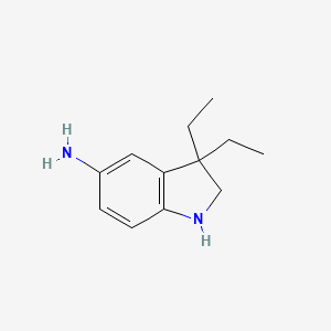 3,3-Diethyl-2,3-dihydro-1H-indol-5-amine