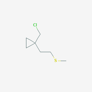 1-(Chloromethyl)-1-[2-(methylsulfanyl)ethyl]cyclopropane