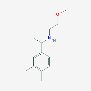 molecular formula C13H21NO B13193828 [1-(3,4-Dimethylphenyl)ethyl](2-methoxyethyl)amine 