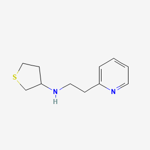 N-[2-(Pyridin-2-YL)ethyl]thiolan-3-amine