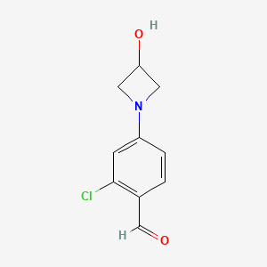 2-Chloro-4-(3-hydroxyazetidin-1-yl)benzaldehyde